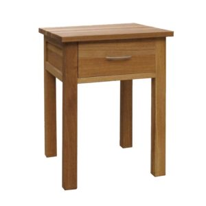 Brooklyn Oak Lamp Table With Drawer